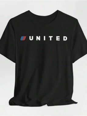 United Logo Black Short Sleeve Kids Tee